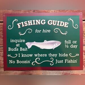 Fishing Guide Sign for Hire
